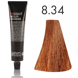 INSIGHT Incolor Fitoproteinowa farba do włosów 8/34 Złoto-miedziany jasny blond 100ml