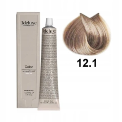 3DeLuxe profesjonalna farba do włosów 12/1 Super rozjaśniający specjalny popielaty blond100ml