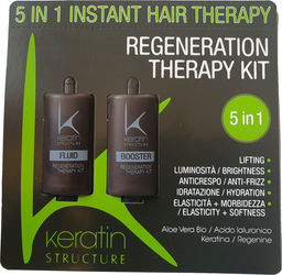 Keratin Regeneration Kit 5in1 Dwuskładnikowa intensywna kuracja regeneracyjna do włosów 10ml + 10ml