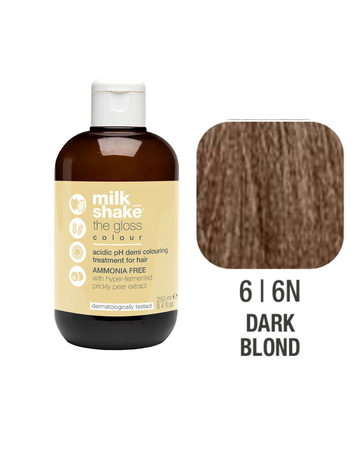 Zone Milk Shake Gloss farba pielęgnująca do włosów 6N ciemny blond 60ml