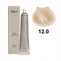 3DeLuxe profesjonalna farba do włosów 12/0 Super rozjaśniający specjalny naturalny blond 100ml