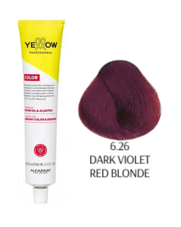 Yellow Color farba do włosów  6/26 ciemny czerwono-fioletowy  blond  100ml  2025