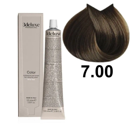 3DeLuxe profesjonalna farba do włosów 7/00 Intensywny blond 100ml 