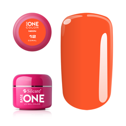 Silcare Gel Base One NEON 12 Coral 5g