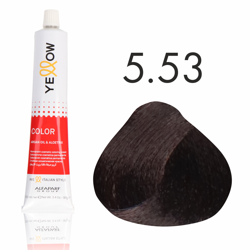 Yellow Color  farba do włosów 5/53 jasny mahoniowy złoty brąz  100ml