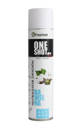 FRESHTEK One Shot  odświeżacz powietrza i neutralizator zapachów .BAWEŁNA 600ml