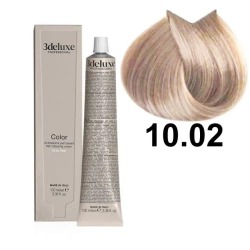 3DeLuxe profesjonalna farba do włosów 10/02 Platynowo perłowy  blond 100ml 