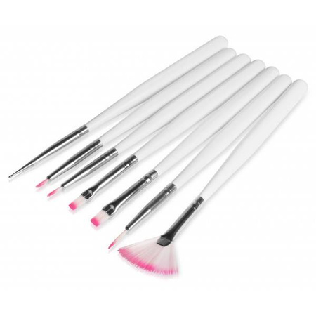 Silcare zestaw pędzli do żeli i zdobień 1 kpl.