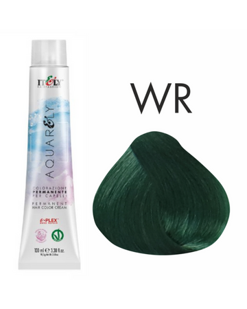 Farba do włosów Itely Aquarely Baza WR wzmacniacz koloru antirosso zielona 60ml