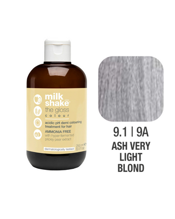 Zone Milk Shake Gloss farba pielęgnująca do włosów 9/1 popielaty bardzo jasny blond 60ml