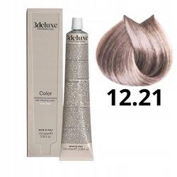 3DeLuxe profesjonalna farba do włosów 12/21 Super rozjaśniający specjalny fioletowy popielaty blond 100ml
