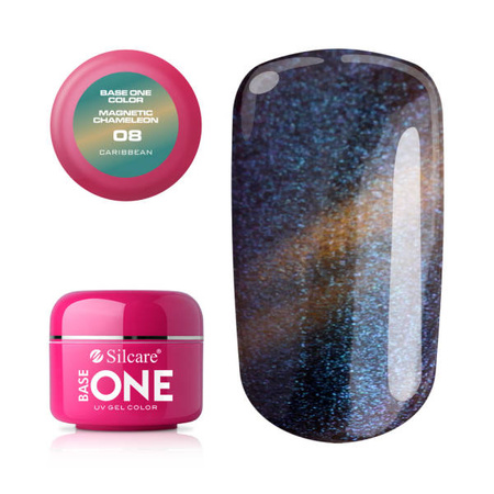 Silcare Gel Base One MAGNETIC CHAMELEON 08 Caribbean 5g
