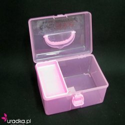 Evershine różówy pojemnik kuferek na żele