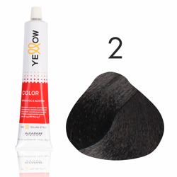Yellow Farba do włosów  2  najciemniejszy  naturalny  brąz  100 ml