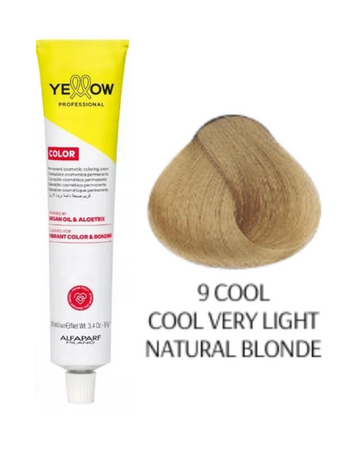 Yellow  Color Farba do włosów 9 COOL zimny naturalny bardzo jasny blond   100ml  2025