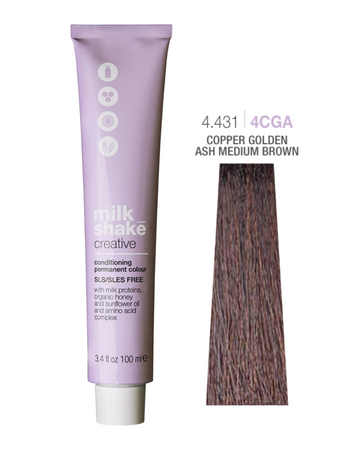 Zone Milk Shake creative farba do włosów 4/431 egzotycznie brązowy średni brąz 100ml