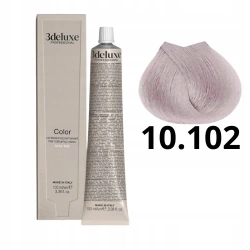 3DeLuxe profesjonalna farba do włosów 10/102 Platynowy popielaty blond perłowy 100ml