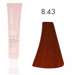 Zone Milk Shake półtrwała farba do włosów smoothies 8/43 miedziano złocisty jasny blond 100ml