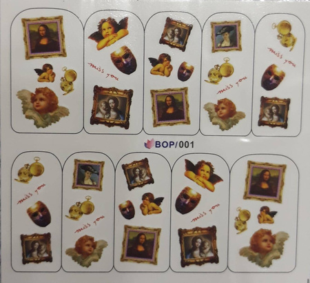 Silcare Naklejka wodna BOP001