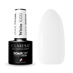 CLARESA Lakier Hybrydowy 5g, kolor White 1000
