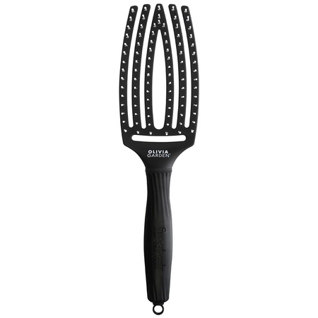 Szczotka do włosów Olivia Garden Finger Brush medium czarna