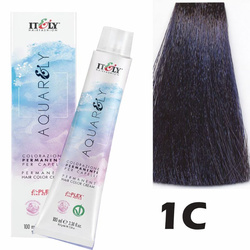 Farba do włosów Itely Aquarely 1C 1/1 niebieska czerń 100ml