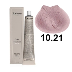 3DeLuxe profesjonalna farba do włosów 10/21 Jasny popielany perłowy platynowy blond100ml