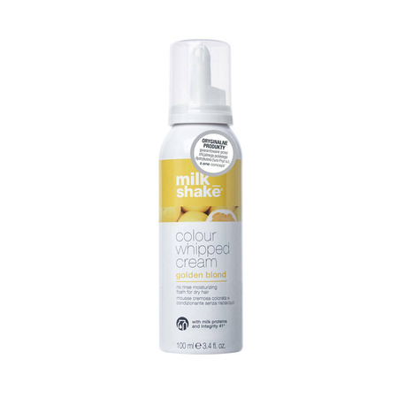 Zone Milk Shake Colour Whipped Cream odżywcza pianka do włosów z kolorowym pigmentem złoty blond 100ml