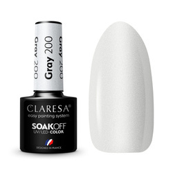 CLARESA Lakier Hybrydowy 5g, kolor Gray 200