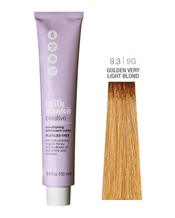 Zone Milk Shake creative farba do włosów 9/3 złoty bardzo jasny blond 100ml