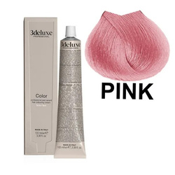 3DeLuxe profesjonalna farba do włosów dodatek do farby PINK różowy 100ml 