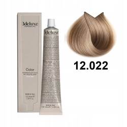 3DeLuxe profesjonalna farba do włosów 12/022 Super rozjaśniający specjalny perłowy przydymiony blond 100ml