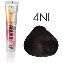 Farba do włosów Itely Aquarely 4NI intensywny średni brąz 100ml