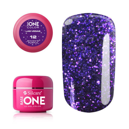 Silcare Gel Base One LAS VEGAS 12 Binion's Purple 5g