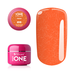 Silcare Gel Base One NEON 26 Burning Orange 5g