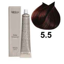 3DeLuxe profesjonalna farba do włosów 5/5 Jasny mahoniowy brąz 100ml