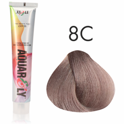 Farba do włosów Itely Aquarely 8C Popielaty jasny blond 100ml