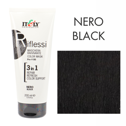 Itely RIFLESSI 3w1 NERO czarny koloryzująca maska do włosów  200ml