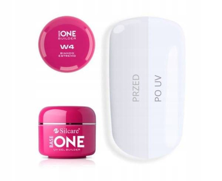 Silcare gel Base One bianco estremo W4 15g.