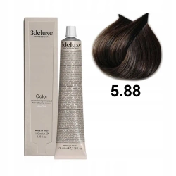 3DeLuxe profesjonalna farba do włosów 5/88 Intensywny jasny brązowy  100ml