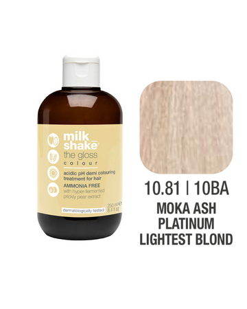 Zone Milk Shake Gloss farba pielęgnująca do włosów 10/81 bursztynowo popielaty platynowy jasny blond 60ml