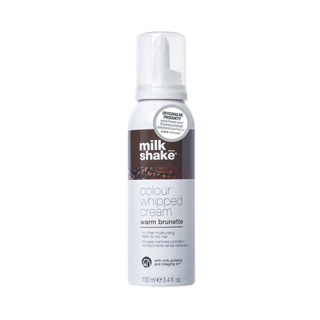 Zone Milk Shake Colour Whipped Cream odżywcza pianka do włosów z kolorowym pigmentem Warm brunette ciepły brunatny 100ml