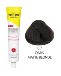 Yellow  Color farba do włosów 6/7 ciemny matowy blond  100ml  2025