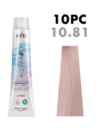 Farba do włosów Itely Aquarely 10PC 10/81 Perłowo popielaty ultra jasny blond 100ml