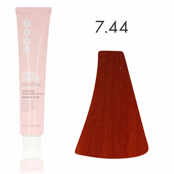 Zone Milk Shake półtrwała farba do włosów smoothies 7/44 intensywnie miedziany średni blond 100ml