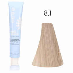 Zone Milk Shake farba do włosów 9 minut 8/1 popielaty jasny blond 100ml