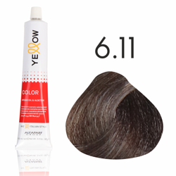Yellow Color farba do włosów  6/11  intensywnie popielaty ciemny blond  100ml