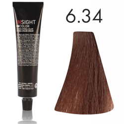 INSIGHT Incolor Fitoproteinowa farba do włosów 6/34 Złoto-miedziany ciemny blond 100ml