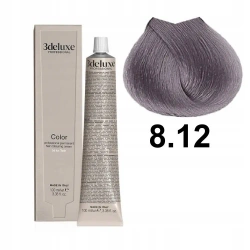 3DeLuxe profesjonalna farba do włosów 8/12 Jasny popielaty opalizujący blond 100ml
