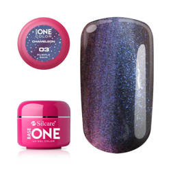 Silcare Gel Base One CHAMELEON 03 Purple Rain 5g